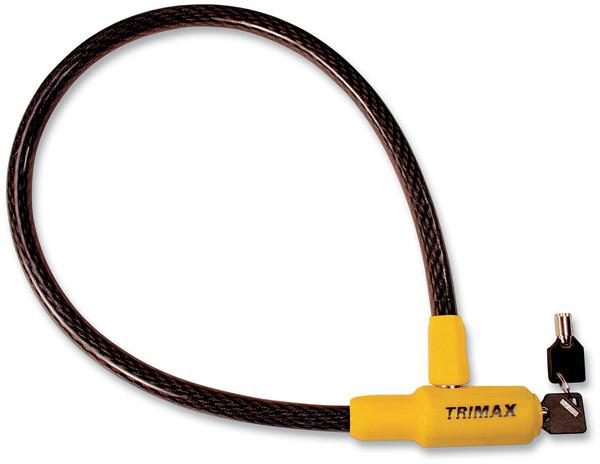 Trimax TQ1532 Trimaflex Max Security Braided Cable with Keyed Cable Lock - 32in. x 15mm