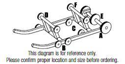 Ppd Group R7125G-2-001A Idler Wheel - 7.125in. x .787in. - Black