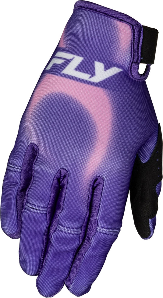 Fly Racing Kinetic Torch Youth Gloves (Medium, Purple/Pink)