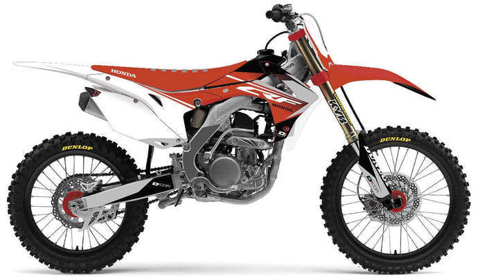 Dcor 20-10-442 COR 9 Honda Complete Graphics Kit - White