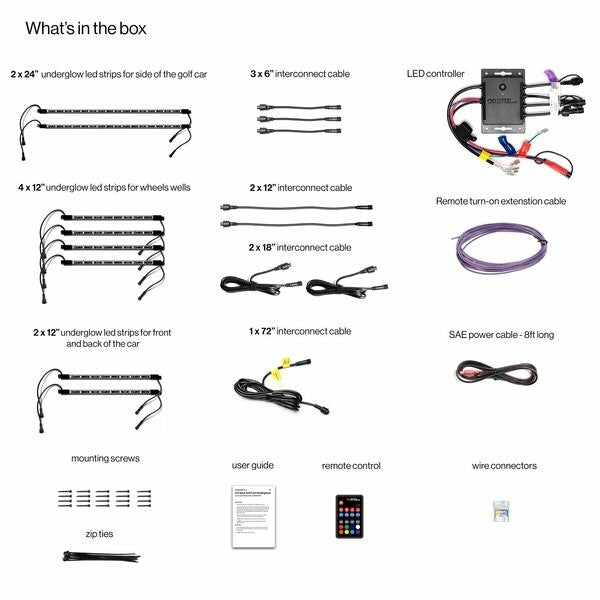 Ecoxgear SEI-LEDZ4UGLW24 LED Kit - 2/4 Seater