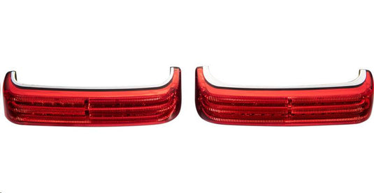 Custom Dynamics PB-SB-SS6-CR Probeam Saddlebag Lights - Chrome/Red Lens
