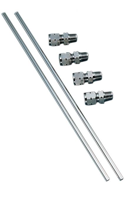 Drag Specialties DS-246005 Chrome Rocker Oil Lines