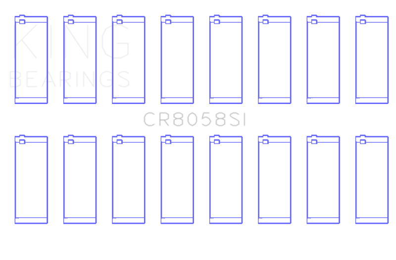 Load image into Gallery viewer, King Engine Bearings CR8058SI KING Connecting Rod Bearings
