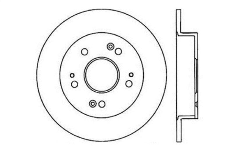 Load image into Gallery viewer, Stoptech 128.40040R ST Drilled Sport Brake Rotors
