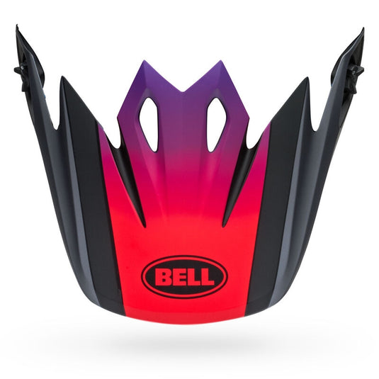 Bell Helmets Visor for MX-9 Alter Ego MIPS Helmets - Matte Black/Red