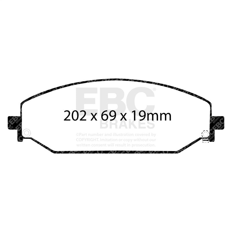 Load image into Gallery viewer, Ebc DP43094R EBC Yellowstuff Brake Pad Sets
