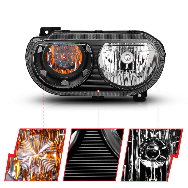 Load image into Gallery viewer, Anzo 121526 ANZ Crystal Headlights
