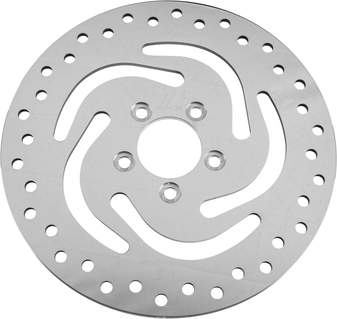Harddrive 144315 Drilled Vented Rear Brake Rotor - Stainless Steel Polished