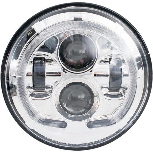 Rivco Products LED-130C 7in. LED Headlight - Chrome