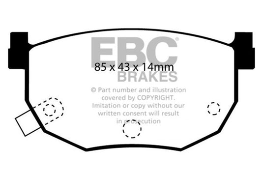 Ebc DP2528 EBC Greenstuff Brake Pad Sets