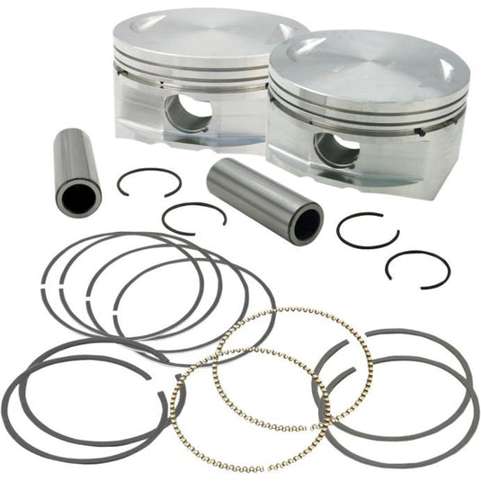 S&S Cycle 92-1204 Forged Piston Kit for 95ci. Big Bore Kit - Standard Bore 3 7/8in. - .005in. Oversized
