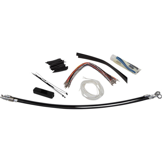 Fat Baggers, Inc. 109114-B EZ Install Handlebar Kit - Black Braided