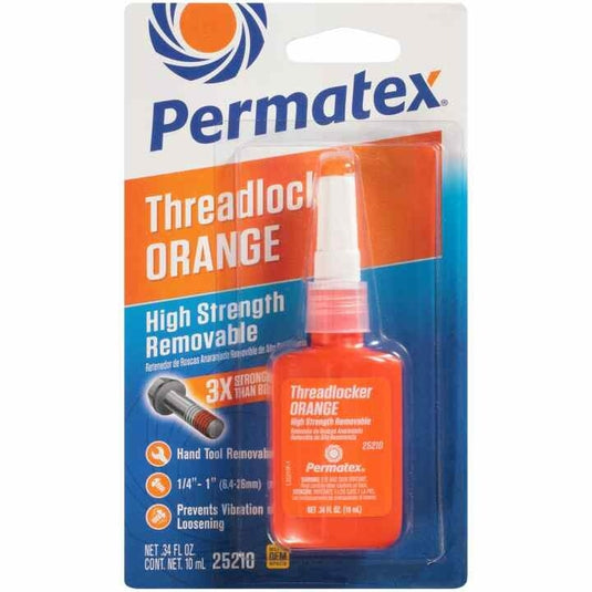 Permatex 25210 Liquid High Strength Removable Threadlocker - 10ml - 6/case
