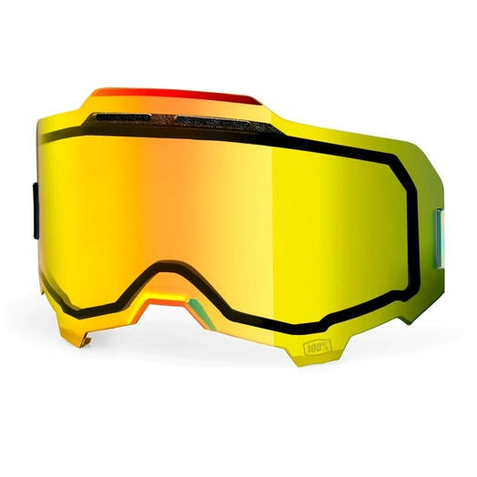 100% Replacement Injected Dual Pane Vented for Armega Goggles - Mirror Gold Lens