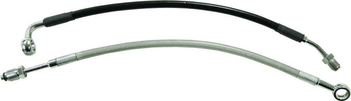 Goodridge HD0006-1CBK Stainless Steel Braided Hydraulic Clutch Line Kit - Stock - Black