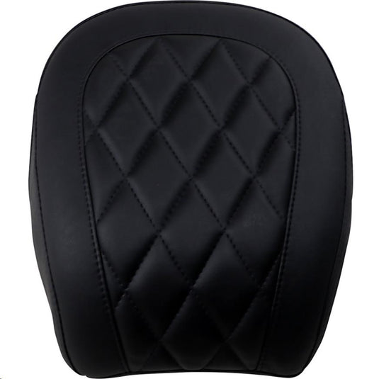Mustang 83036 Wide Tripper Solo Seat - Diamond Stitch - Black
