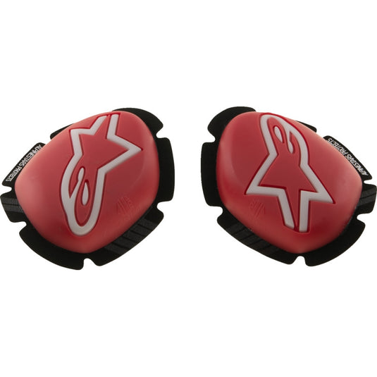Alpinestars GP Plus Knee Sliders (One Size Fits Most, Red/White)
