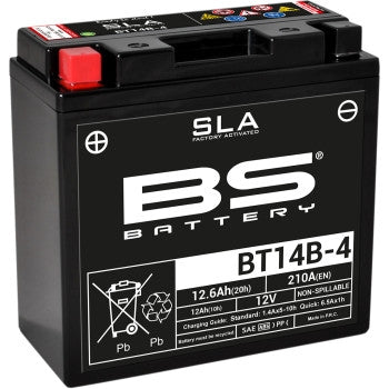Bs Battery 300644 SLA Factory-Activated AGM Maintenance-Free Battery