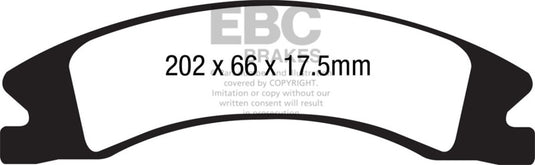 Ebc DP41885R EBC Yellowstuff Brake Pad Sets
