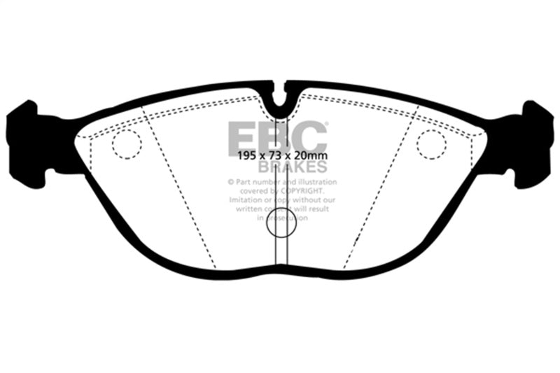 Load image into Gallery viewer, Ebc DP41035R EBC Yellowstuff Brake Pad Sets
