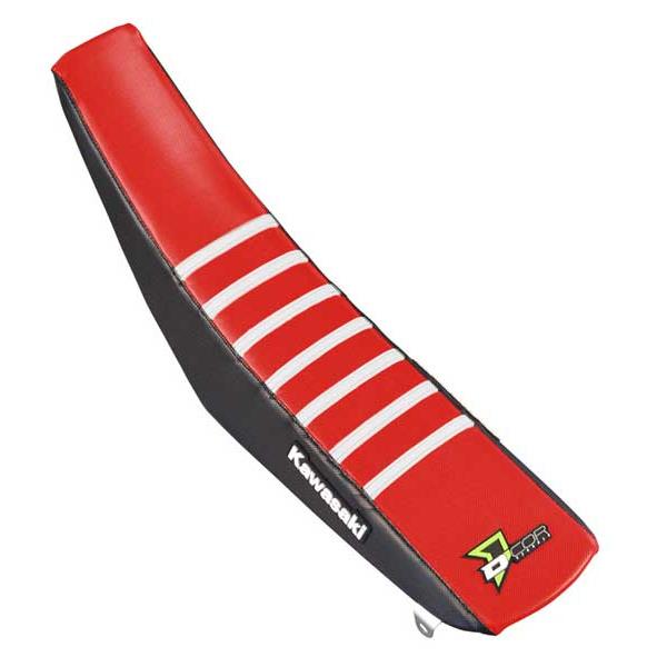 Dcor 30-20-473 Factory Reinforced Seat Cover - Black/Red/White Ribs