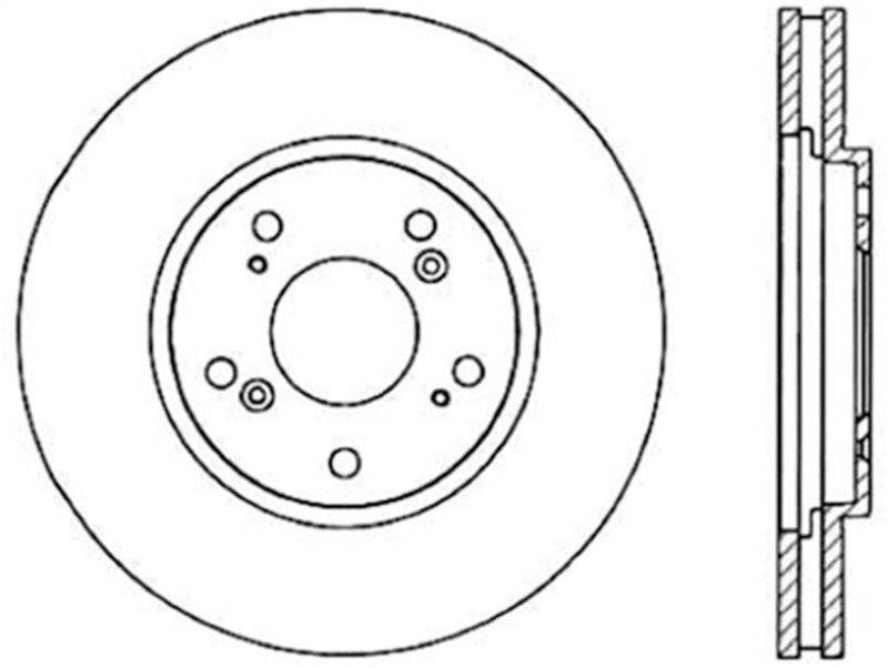 Load image into Gallery viewer, Stoptech 126.40029CSR ST Slotted Sport Brake Rotors
