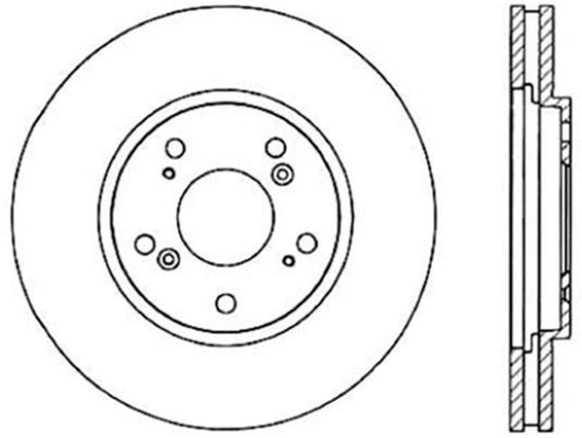 Stoptech 126.40029CSR ST Slotted Sport Brake Rotors