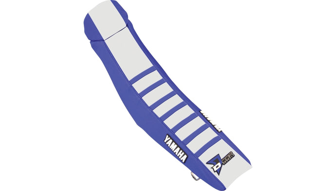 Dcor 30-50-146 Seat Cover - Blue Sides - White Top with Blue Ribs