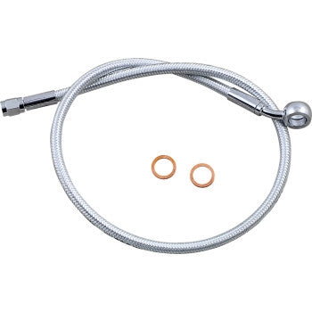 Magnum AS378126 Sterling Chromite II Designer Series ABS Front Upper Brake Line - 12mm.35deg. Banjo - 26in.