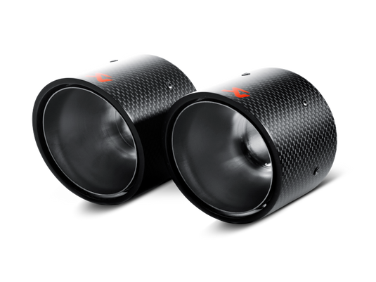 Akrapovic TP-MINR56/57-CA AKR Tail Pipe Set - Carbon