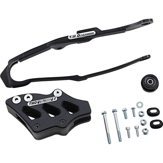 T.M. Designworks DCK-OR15-BK Dirt Cross Multi-Purpose Chain Slide-N-Guide Kit FE2 Guide - Black