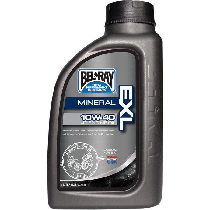 Bel-Ray 99100-B1LW EXL Mineral 4T Engine Oil - 20W50 - 1L.