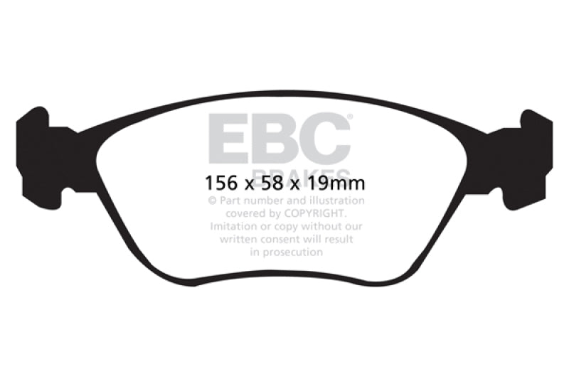 Load image into Gallery viewer, Ebc DP41362R EBC Yellowstuff Brake Pad Sets
