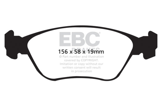 Ebc DP41362R EBC Yellowstuff Brake Pad Sets