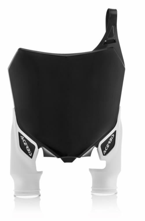 Acerbis 2527411007 Front Number Plate - Black/White