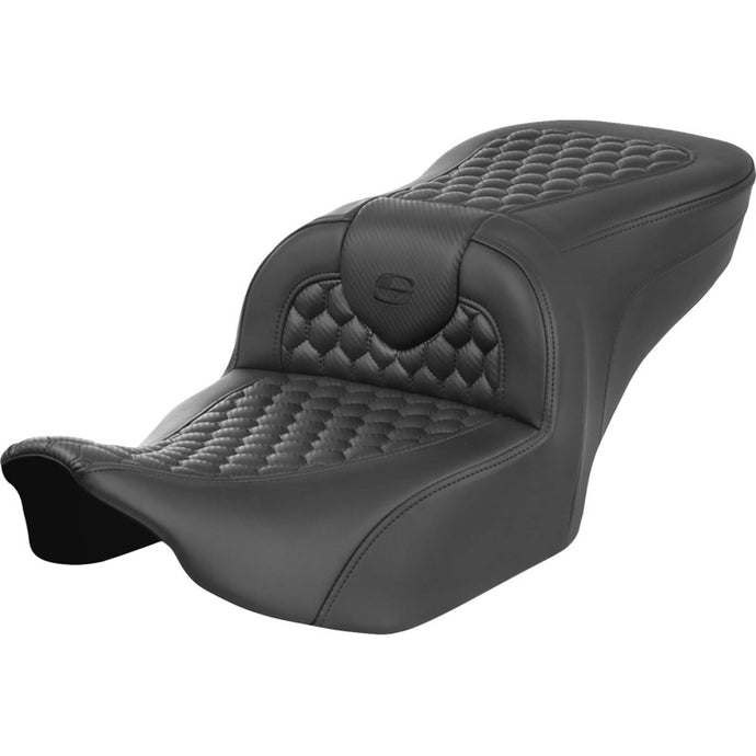 Saddlemen 823-07-18900 Roadsofa HC Seat without Drivers Backrest - Black Stitching
