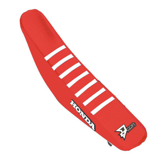 Dcor 30-10-470 Factory Reinforced Seat Cover - 2018 Honda Geico Replica - Red/Red/White Ribs
