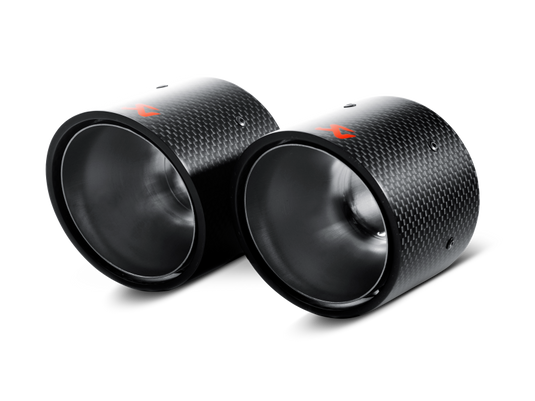 Akrapovic TP-MINR56/57-CA AKR Tail Pipe Set - Carbon