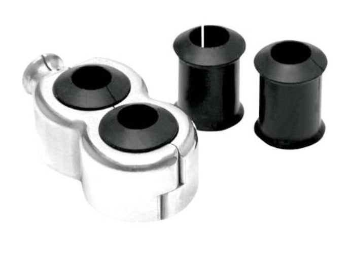 Motion Pro 11-0050 Cable Clamp - Dual Cable Holder For 15/64in., 9/32in., and 11/32in. Cables - Chrome