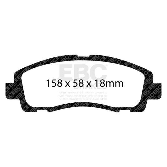 Ebc DP61753 EBC Greenstuff Brake Pad Sets