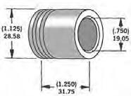 Harddrive 339277 3/4in. Axle Spacers - 1.250in. W - Chrome