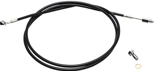 La Choppers LA-8049C08B Hydraulic Clutch Line - Black Vinyl