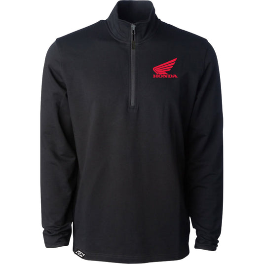 Factory Effex Honda Performance Quarter-Zip Sweatshirt (XX-Large, Black)