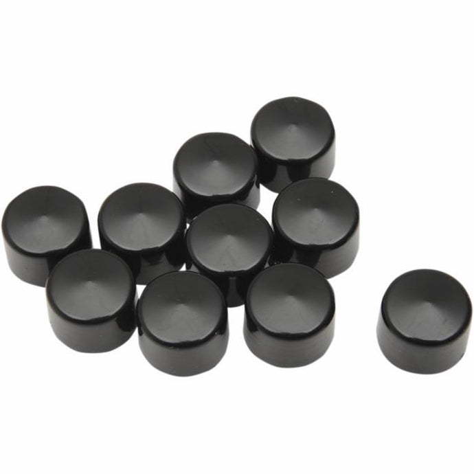 Drag Specialties 2402-0155 Individual Black Bolt Cover - 3/8in. Allen head bolt (5 /16in. wrench size)