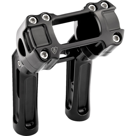 Arlen Ness 520-055 Method Kickback Handlebar Risers with Softail Gauge Cutouts - 7in.