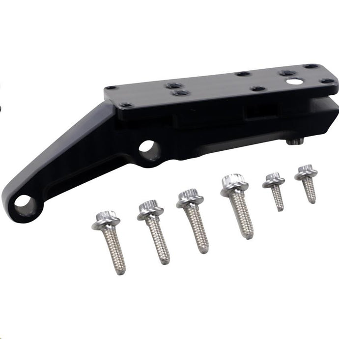 Alloy Art 49HDBM-2 OEM Caliper Mount for 49mm Lower Legs - Ambidextrous - Black Anodized
