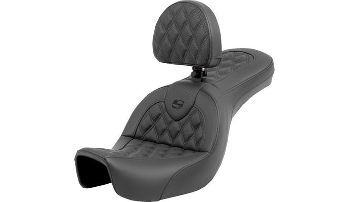 Saddlemen 806-04-182BR Roadsofa Seat - Lattice Stitch - with Backrest