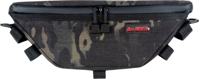 Motopockets 10015BLKCAMO Handlebar Adventure Bag - Lg - Black Camo
