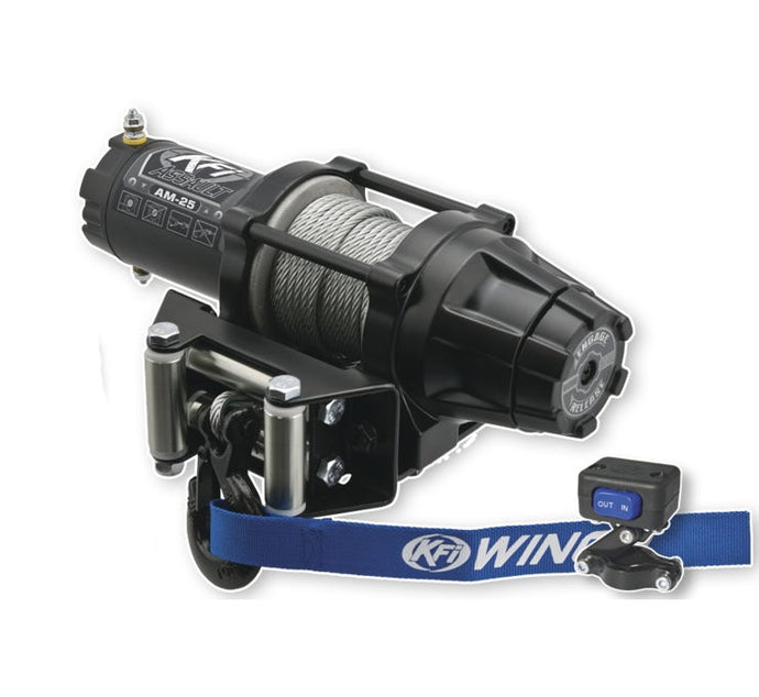 Kfi Products AM-25 2500 ATV Assualt Series Winch - Steel Cable